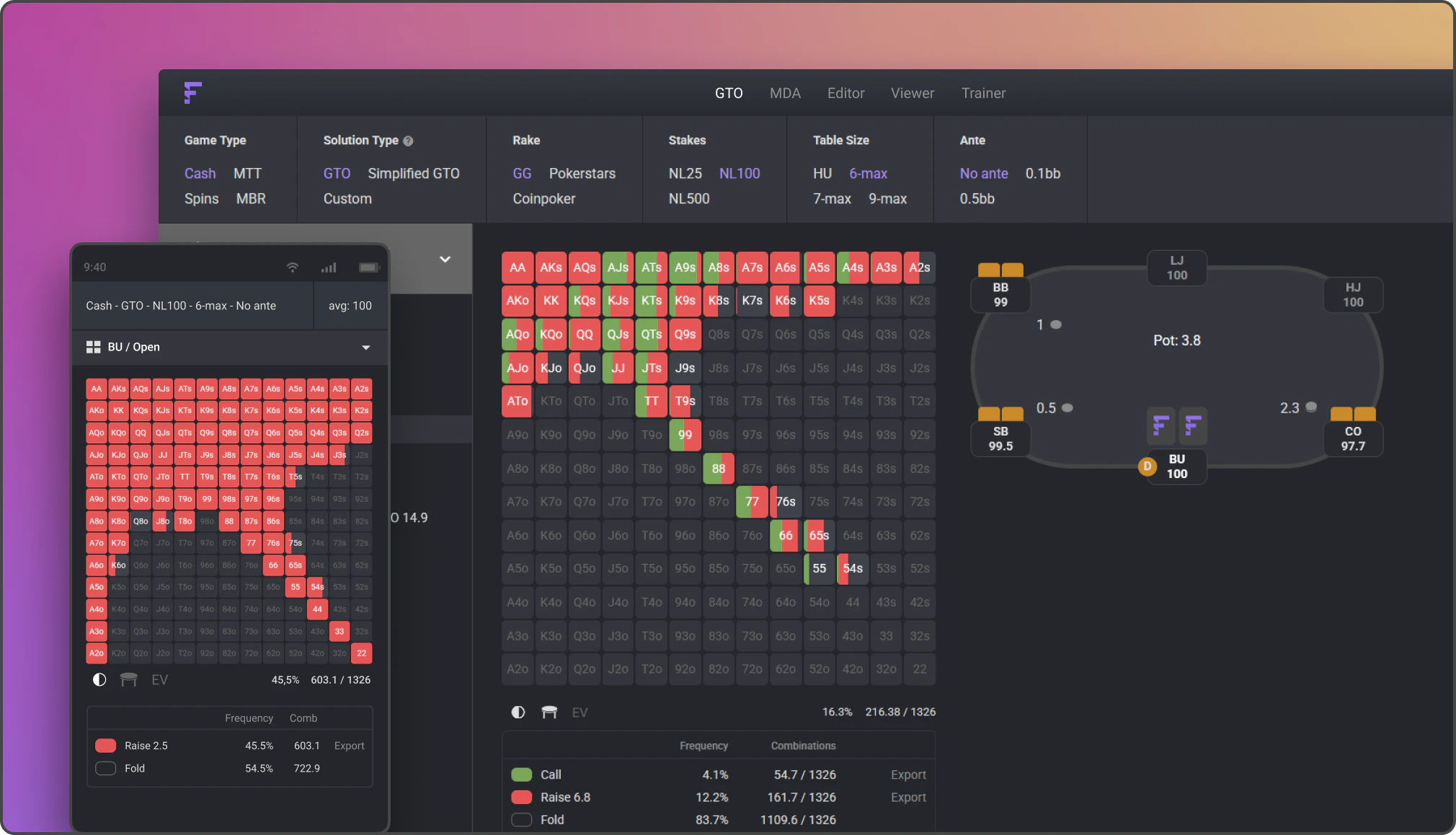 GTO preflop library image