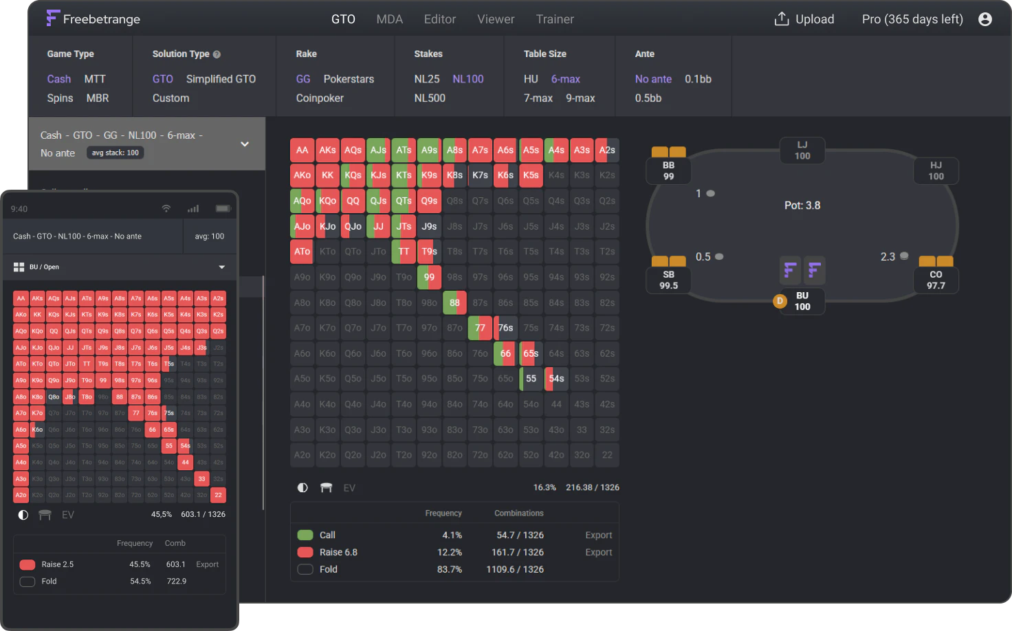 GTO preflop library image
